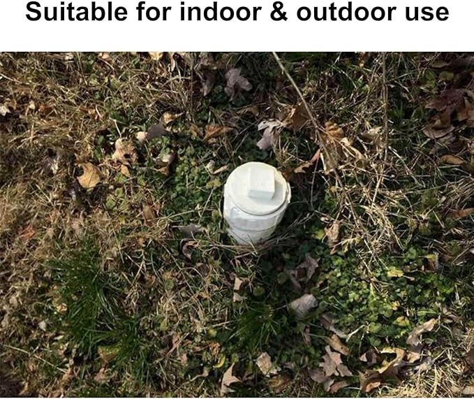 4" PVC Sewer Cleanout Adapter with Plug Pipe Fitting SCH40 PVC DWV Flush Female Sewer Cleanout Cap Cover for Drainage Piping System, Outdoor Garden, RV