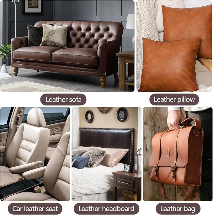 CHEIGHY Leather Repair Kit Self Adhesive Leather Repair Patch for Furniture 15.7X79 inch Vinyl Repair Kit for Couches Car Seats Sofa Office Chair Belt Jackets (Coffee)