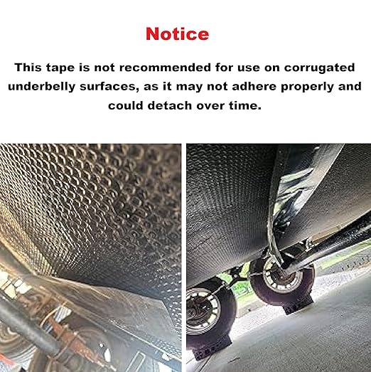 PlusRoc RV Underbelly Material RV Underbelly Tape Waterproof Flex Belly Tape with Permanent Sealing Adhesive for Mobile Home, Camper Travel Trailer, Tear Repair Patch(6'' x 33')