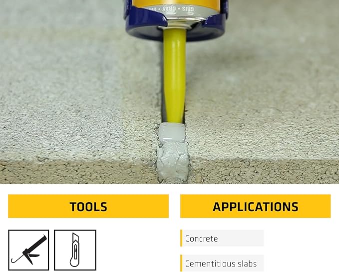 SIKA Sikaflex Self-Leveling Sealant, 12-Pack, 10.1 Oz, Gray – Easy Application, Quick-Curing, Waterproof & Weather-Resistant, Ideal for Driveways, Garages, Sidewalks, and Concrete Joints