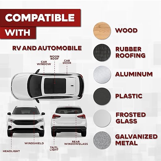 XFasten Butyl Tape White, 1/2 in x 30 ft x 1/8 in – Easy-to-Work-with Automotive Butyl Sealant Tape, Mess-Free Rubber Caulk for RV, EPDM Putty for Window, Headlight, Roof, Windshield, and Car Doors