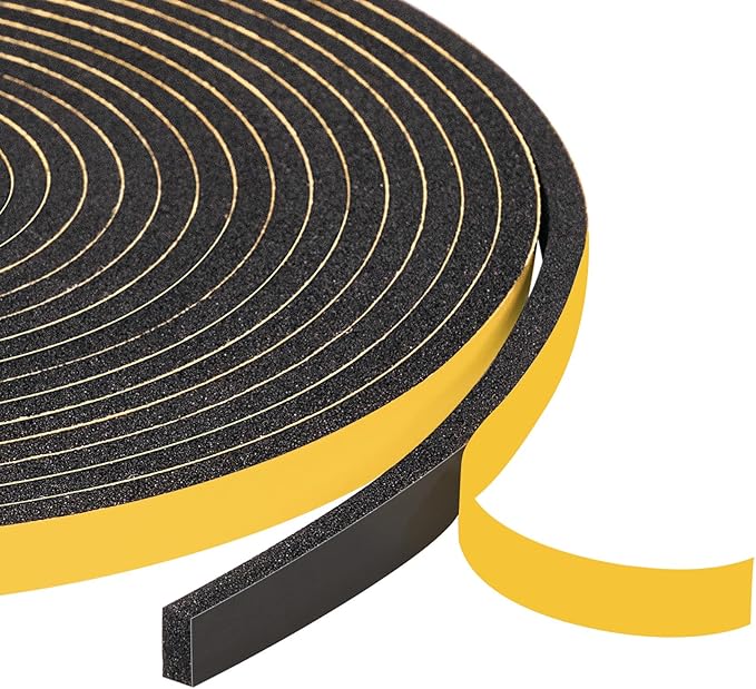 Yotache Foam Seal Tape 1/4" W X 1/8" T, High Density Adhesive Foam Weather Strip Seal for Window and Door, 26 Ft Length