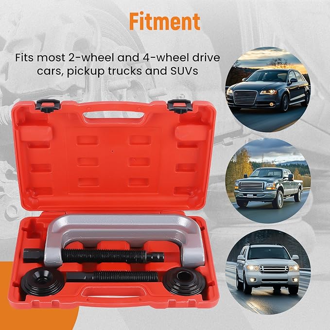 maXpeedingrods Large Ball Joint Press Kit & Wheel Bearing Press Kit, Universal Ball Joint Separator Removal Tool for Cars Trucks SUVs Tractors