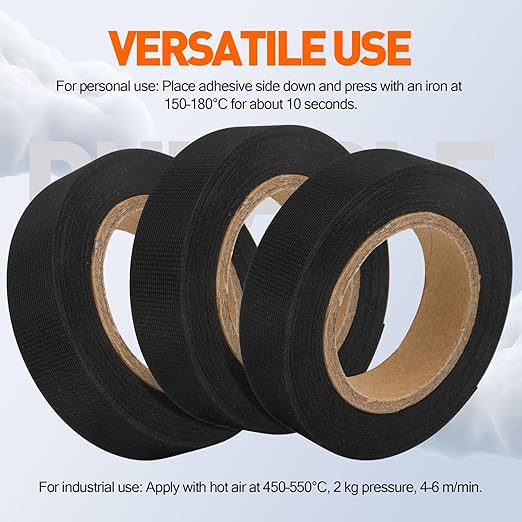 TPU Seam Sealing Tape – Waterproof Heat-Seal Fabric Repair Tape for Tents, Outdoor Gear, and Apparel, 0.79 in x 10.94 yd, Black