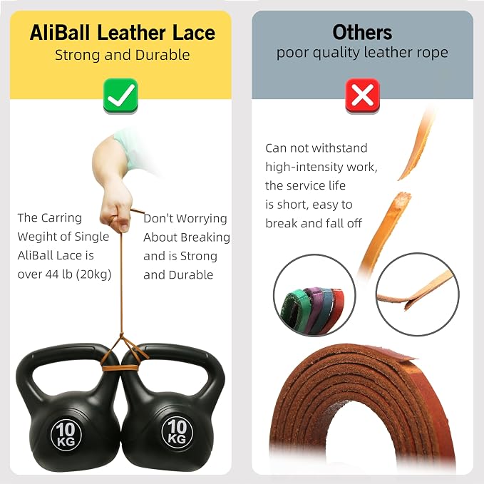 Baseball Glove Lace, 2 Pcs Authentic Cowhide Lace 79 Inch, Perfect Quick Repair Baseball Glove Repair Lacing Kit