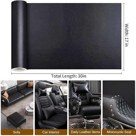 Leather Patches for Furniture,Self Adhesive Leather Repair Patch,Leather Patch Tape kit for Couch,Car Seat,Motorcycle seat,Loveseat