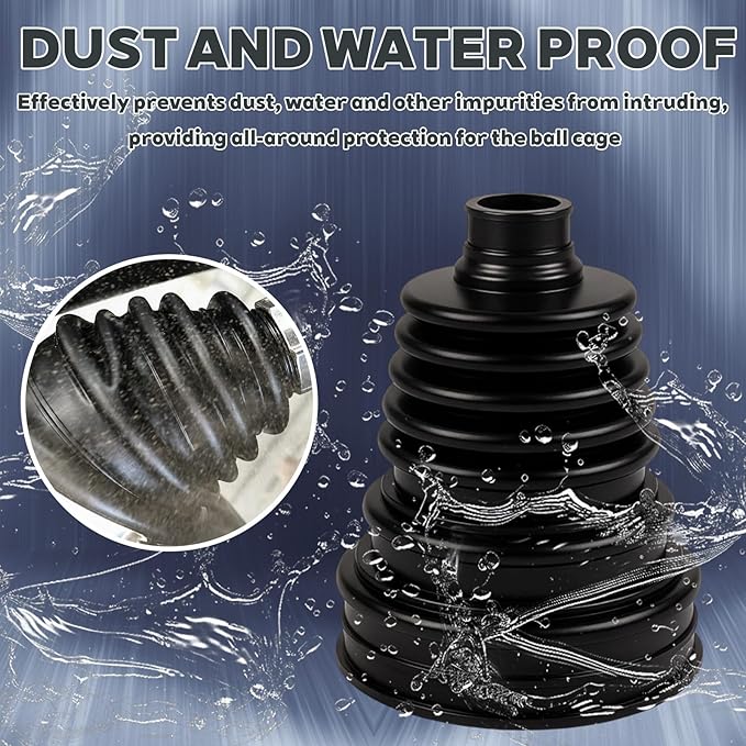 2PCS CV Boot Repair Kit with Stainless Steel Clamps & Expander Tool – Silicone CV Axle Boot Repair Kit for Joint Dustproof & Waterproof, Universal CV Joint Boot Fits Most Cars