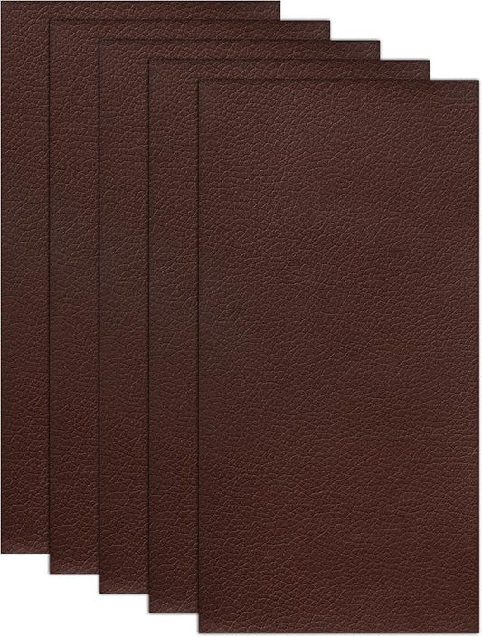 2PCS Leather Repair Patch,Car Accessories Universal PU Vinyl Self Adhesive Leather Repair Patch for Car Upholstery Seat,Ideal for Covering Tears,Scratches (Coffee)