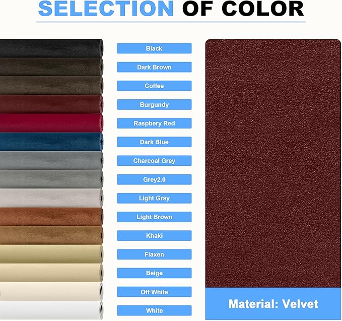 KING MOUNTAIN Couch Fabric Repair Patch, Fabric Patches for Furniture, 4" x 63" Waterproof Velvet Repair Tape for Sofas, Car Seats, Furniture, Upholstery Fabrics and Velvet Goods. （Burgundy）