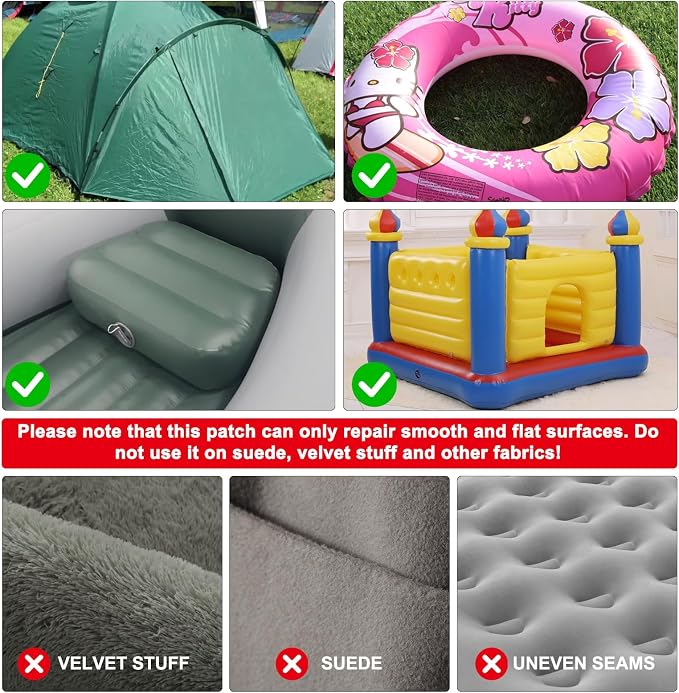 Waterproof Clear TPU Inflatable Repair Patch Kit - 3 in x 7 ft Roll Heavy Duty Repair Tape for Bounce Houses, Pool Floats, Tents, Canopy, Air Beds Vinyl Pools