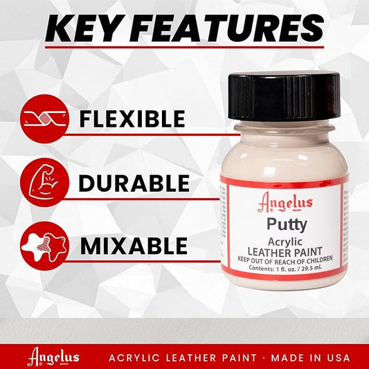 Angelus Acrylic Leather Paint, 1 Fl Oz (Pack of 1), Putty