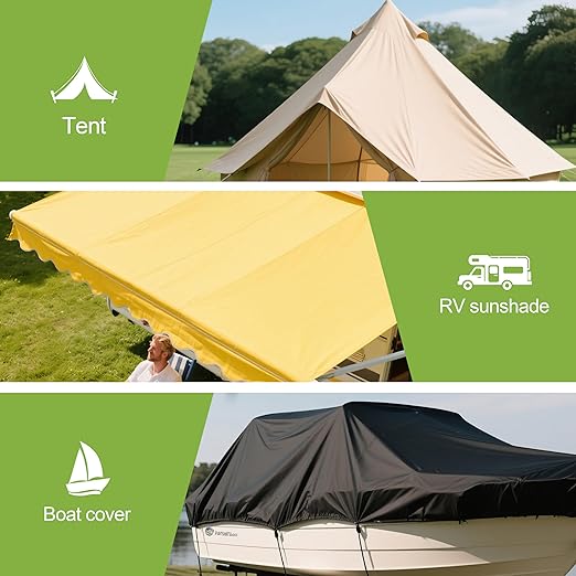 TIANLDD Waterproof Repair Tape for Boat Covers,Tents,Tarp,RV Awning，Fabric Repair Tape(Transparent)