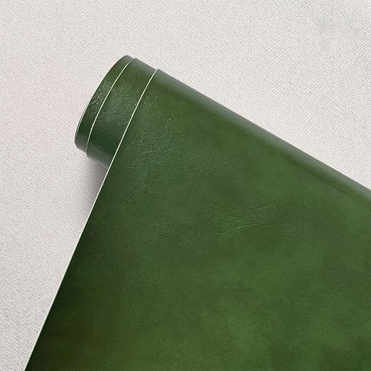 Large Leather Repair Patch for Couches 50 x 138 cm Leather Repair Tape Self,Repair Patch Self Adhesive Waterproof for Couches, Furniture, Kitchen Cabinets, Car Seats Army Green