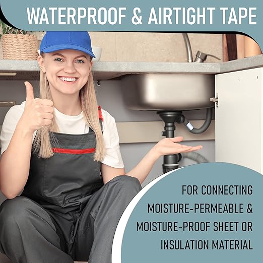 NOON'S UP Super Butyl Tape 16 Feet (Length) / 4 Inch (Width) / 1mm (Thickness) - Butyl sealant Tape, RV, Leak Proof for RV Repair, Pipe, Concrete, Steel Surface (Pack of 1)