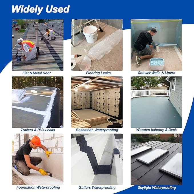 6 Inches X 328 Feet Waterproofing Membrane Anti Fracture Fabric, Reinforcing Water Barrier Drywall Mesh Tape, Liquid Waterproof Membranes Fiberglass Tape for Shower Wall,Leak,Seam