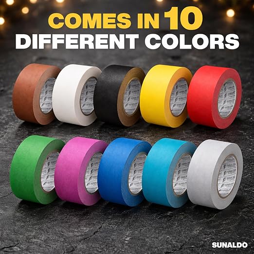 Gaffers Tape Heavy Duty, Easy to Rip, Residue-Free Professional Grade Floor Tape for Electrical Cords, Matte Finish Non Reflective, Weather Resistant (1, Green, 2" x 30 Yards)