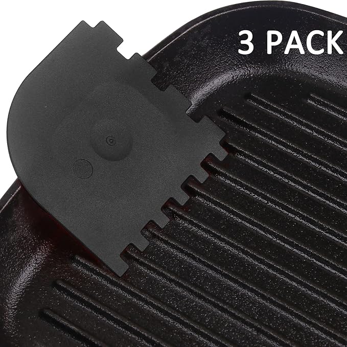 3 Set Plastic Grill Pan Scraper Tool for Griddle Cleaner, Cast Iron Accessories, Kitchen Cleaning Tool Kit