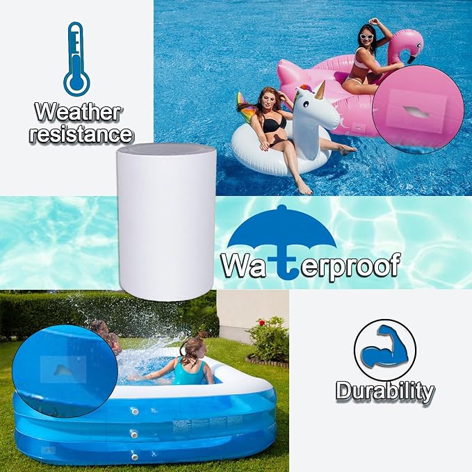 Air Mattress Patch Repair Kit Heavy Duty,3.15in x 7 ft Roll Waterproof TPU Pool Patch Repair Kit for Air Mattress,Pool Floats,Bounce House,Tent,Canvas,Canopys,Tubes Air Bed and Inflatable Toys