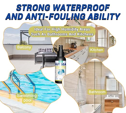 Grout Sealer 7oz/200g, Waterproof Penetrating Sealant with Squeeze Tip, Professional Stain Repellent, Clear Tile Sealer for Ceramic Marble Granite Stone, Indoor Outdoor Shower Bathroom Floors