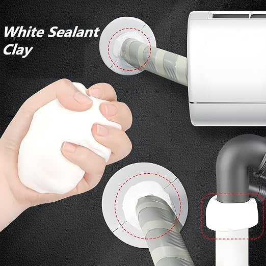 13 pcs Sealant Mastic Waterproof Wall Repair Sealing Clay for Air Conditioning Hole and Drainage Pipes Gap Wall Hole Repair Quick Mending Mud Putty