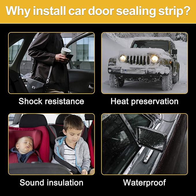 X AUTOHAUX 4m x 23mm Universal Car Z Shape Rubber Weather Waterproof Strip Seal Edge Protector