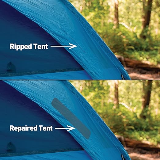 GEAR AID Tenacious Tape 3” x 20” Clear Vinyl Gear Repair Tape, Fix Holes and Rips in Jackets, Rain Gear, Tents, Sleeping Bags and Outdoor Equipment, Clear, 2 Rolls