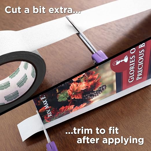 BookGuard 1-1/2 Inch Vinyl-Coated Cotton Cloth Bookbinding Repair Tape, 15 Yard Roll, White