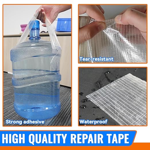 Tikfoam RV Awning Repair Tape for Tarp, Boat Covers Repair Tape,Tent, Greenhouse, Sail Tape, Tear Repair Patch Kit, Waterproof, 6 Inch Wide 30FT Long, Reinforced