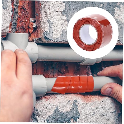 DOITOOL Flex Rubberized Seal Tape Self Adhesive Sealing Tape for Plumbing Repairs Wide Long for Water Pipe Faucet and Sewer Leak Fixes