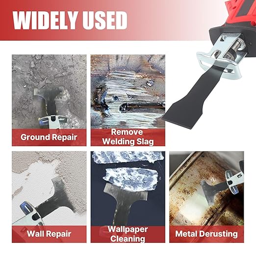 4PCS 2/5-4inch HCS reciprocating Saw Blade Saber Shovel Length Cleaning Tool for Removing Tile Grout Glue Gaps, etc.……