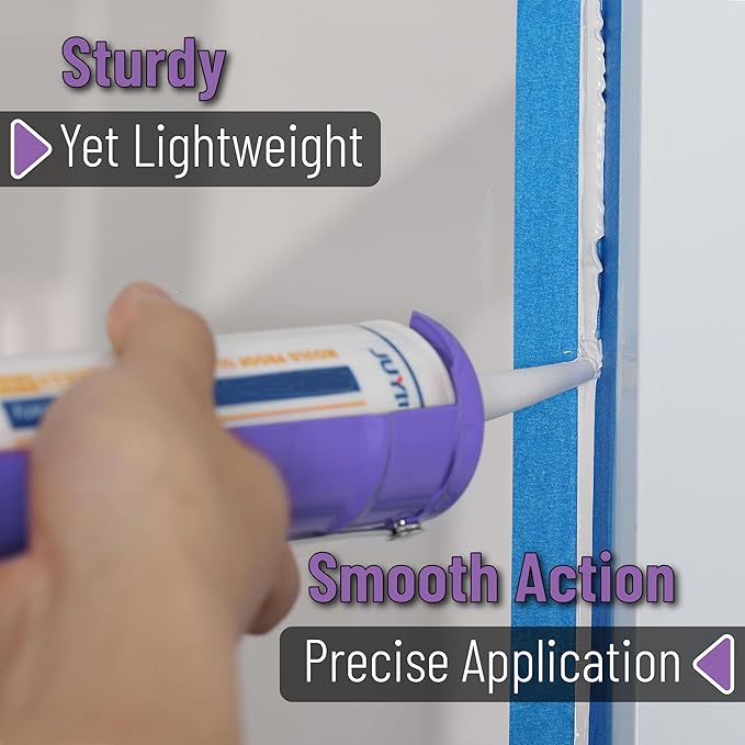 Bates- Caulking Silicone Gun, 10:1 Thrust Ratio, Hand Caulking Guns, No Drip