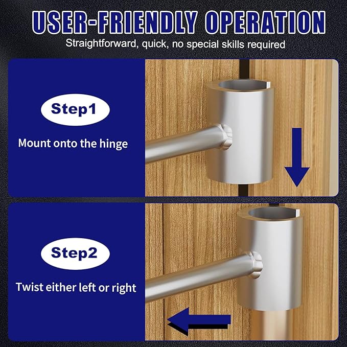 Door Hinge Adjustment Tool, 14-19mm Double Head Heavy Duty Door Hinges Repair Gap Adjusting Wrench Tool for Fireproof Door Anti-Theft Door Residential，Ergonomic Design for Easy to Use
