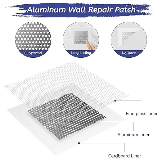 Oriflame Drywall Repair Kit: 8.5 Ounce Spackle Wall Repair with Patch/Scraper/Sandpaper/Gloves - White Wall Putty for Nail Holes/Cracks/Dents/Stains/Peeled Wall (1)