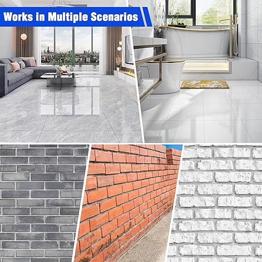 22PCS Tile Grout Masonry Mortar Bag & Brick Jointing Tool Kit, 20PCS 11"x22" Blue Disposable HDPE Tear Resistant Grout Bags,Tuck Pointing Trowel & Convex Brick Jointer for Brick Mortar Repair