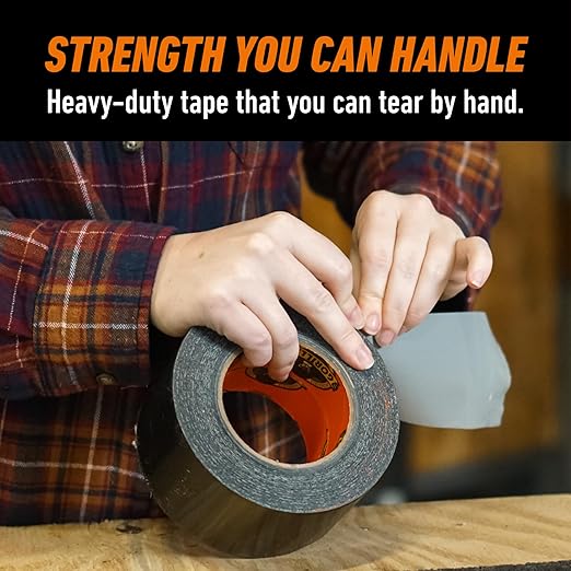 Gorilla Tape Tough & Wide, Black Tape, 2.88" x 25 yd (Pack of 1) - Heavy Duty and Weather Resistant for Indoor or Outdoor
