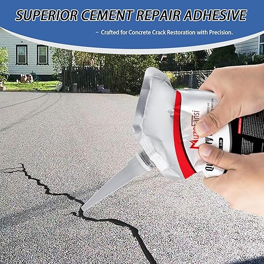 Asphalt Crack Filler, Self Leveling Asphalt Crack Sealant, Driveway Repair Sealer, Concrete Joint Filler for Slabs, Blacktop, Driveway,Walkway, Road,Patio(6 Pack,Black)