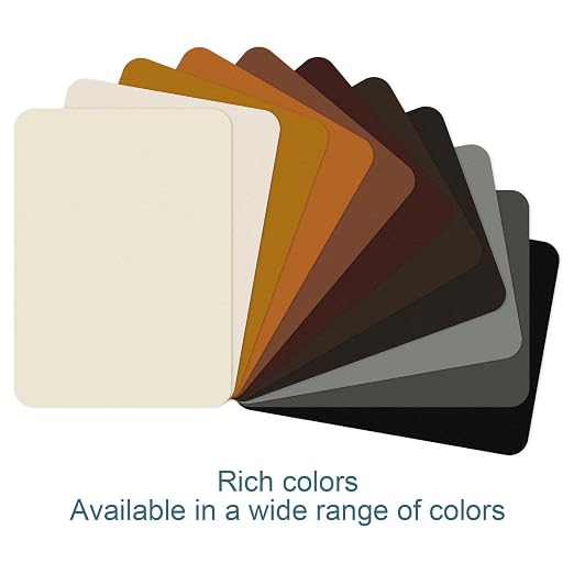 WILDREEDS 2 Pcs 8 x11 Inch Leather Repair Patches, Self-Adhesive Leather Patch for Sofas, Couch, Furniture,Tote Bags, Car Seats (Brown)
