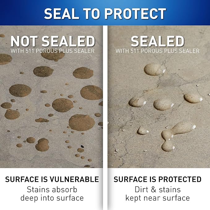 Miracle Sealants 511 Porous Plus Premium Penetrating Sealer for Countertops, Stone & Tile, Pint, 6 Pack