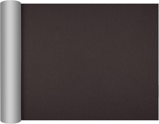 DXBULL Large Leather Repair Patch 17.3x78.7 inch Repair Tape Self-Adhesive for Furniture Sofas Car Seats Chair Couches Handbags Jackets Decorative Home Hotel Wall (Dark Coffee)