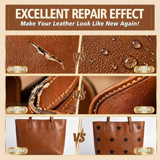 Leather Glue 4.23 OZ – Industrial Strength Clear Flexible Adhesive | for Leather Repair, Shoes, Bags, Furniture, Car Seats – Works on Suede, Upholstery & Rubber 120ml