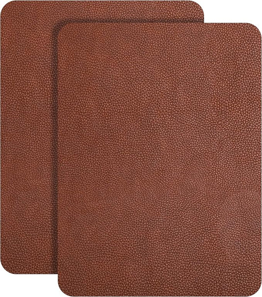 JDLUGH Sofa Leather Repair Patch Tape, 8.2x11 Inch2PCS Self Adhesive Couch, Car Seat, Office Chair, Leather Furniture, Vinyl Repair Patch Kit for Furniture (Brown)