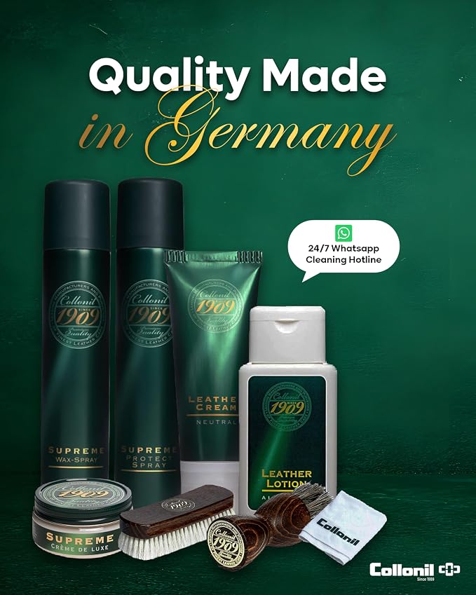 Collonil 1909 Leather Cream 2.53 Fl Oz - Nourishing Formula to Extend the Life of Leather Footwear and Meet the Highest Demands
