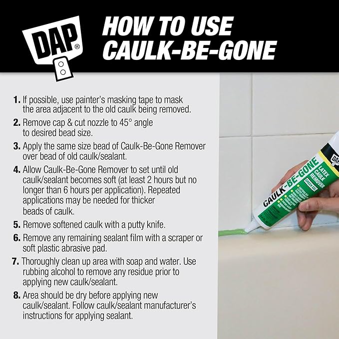 DAP 18026 Dap Caulk-Be-Gone Caulk Remover, 5.5 oz., Green