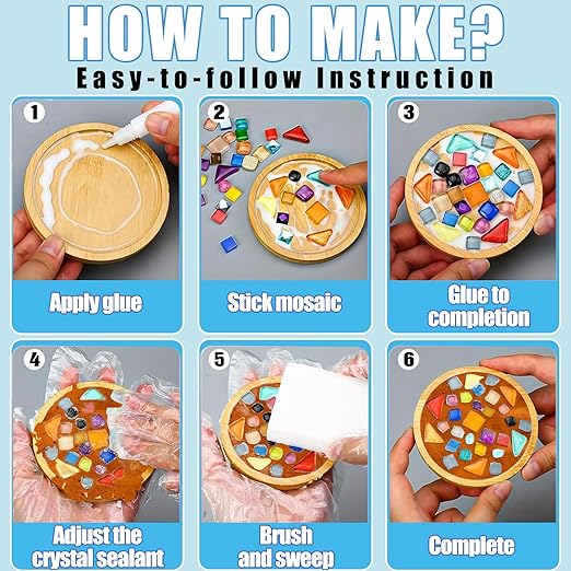Mosaic Crystal Grout, Mosaics Tile Tools, Mosaic Tile Accessories – Essential for Handmade Grouting and Perfect for DIY Craft Projects (Orange Red, 8.8oz)