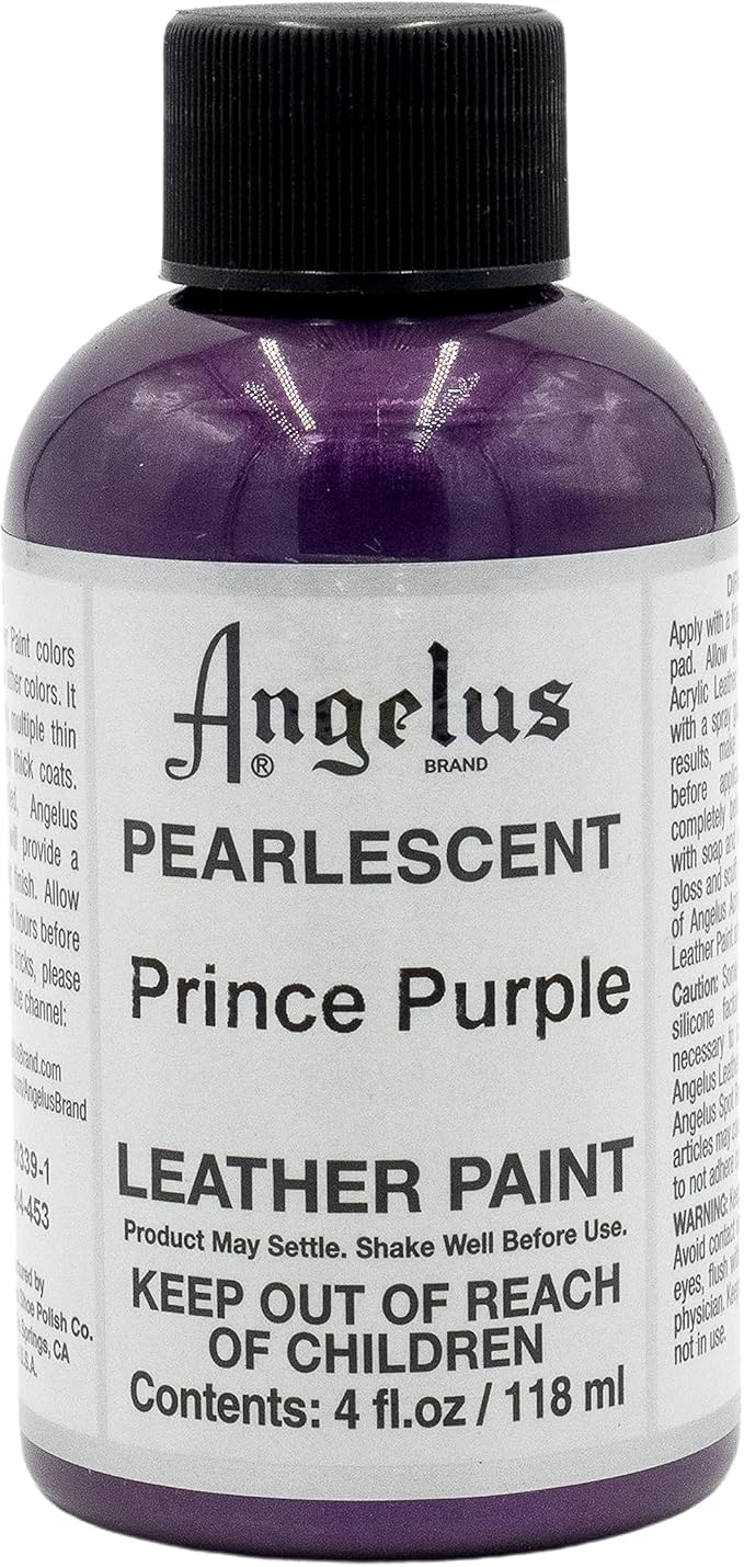 Angelus 4 oz Leather Paint, Prince Purple