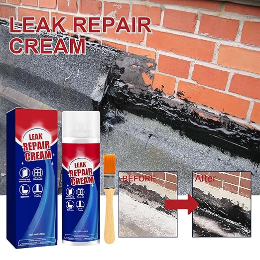 Roof Sealant Liquid, Wall Roof Leak Repair Coating Long-Lasting Gap Filler Sealant for Gutter, Window Frame, Tile, Concrete, Outdoor Waterproofing Accessories