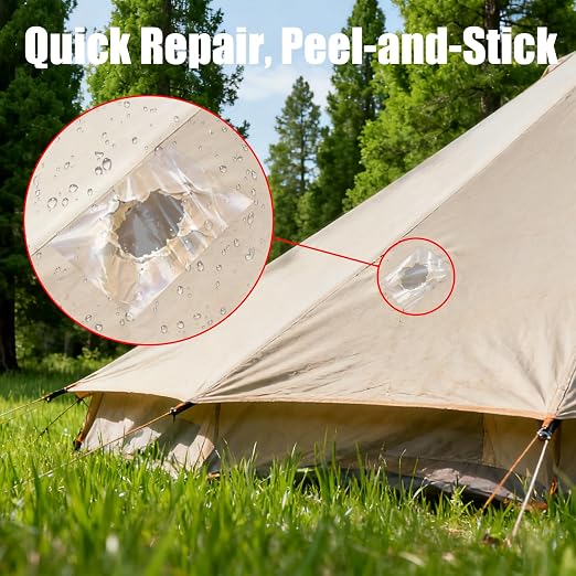 Clear TPU Inflatable Patch Kit for Bounce House, Pool Floats, Air Mattress, Waterproof Inflatable Decoration Repair Tape for RV Awning, Canopy, Tarp Tent, Sail and Boat Cover(4inch x7ft)