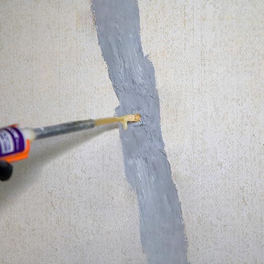 DRICORE PRO Concrete Repair Crack Injection Expanding Foam (Step Two) | Polyurethane for Sealing Indoor & Outdoor Cracking in Home, Wall, Basement | Moisture Tolerant, Flows into Small Pits
