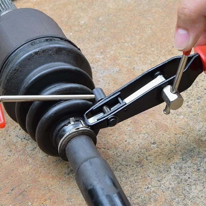2PCS CV Boot Clamp Pliers, CV Axle Boot Clamp Pliers With CV Joint Boot Clamp Pliers Car Banding Tools Kit for Most Car