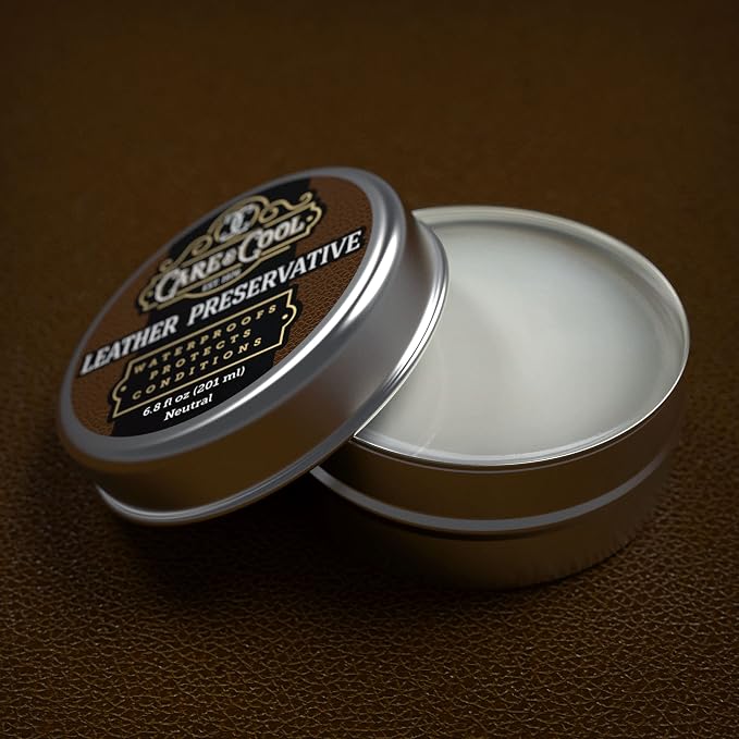 Care & Cool Ultimate Leather Conditioner and Protector (6.8 oz). Waterproofs, Restores, and Heals Your Shoes, Boots, Purses, Jackets, Couch, and Furniture. Setting the Standards Since 1976.
